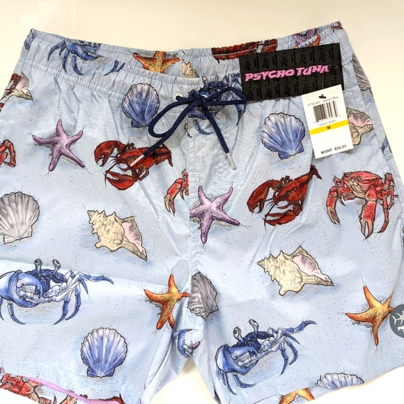 Mens M Swimsuit Psycho Tuna Board Shorts Medium Summer vacation swim tru… - Picture 7 of 10